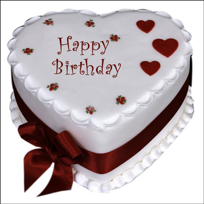 "Special Delight Heart Cake - 1kg - Click here to View more details about this Product